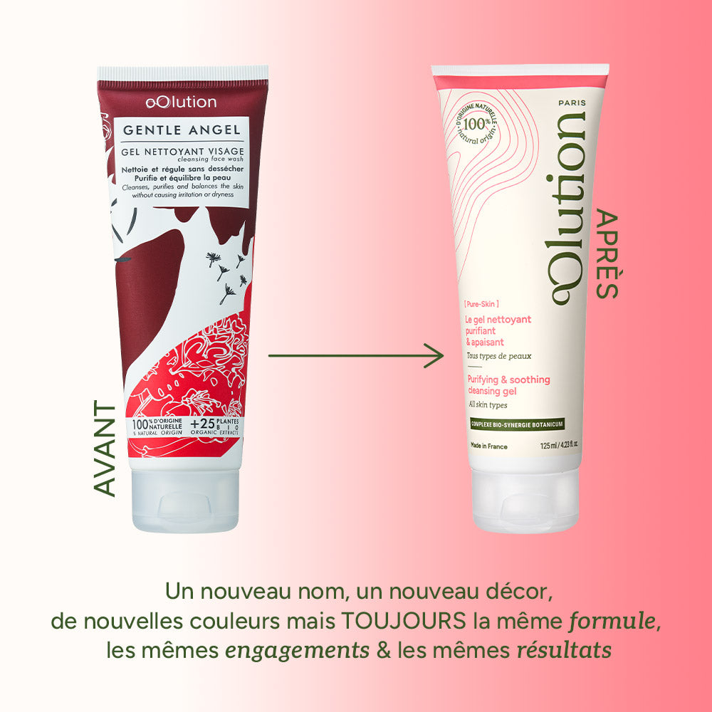 Le gel nettoyant purifiant & apaisant