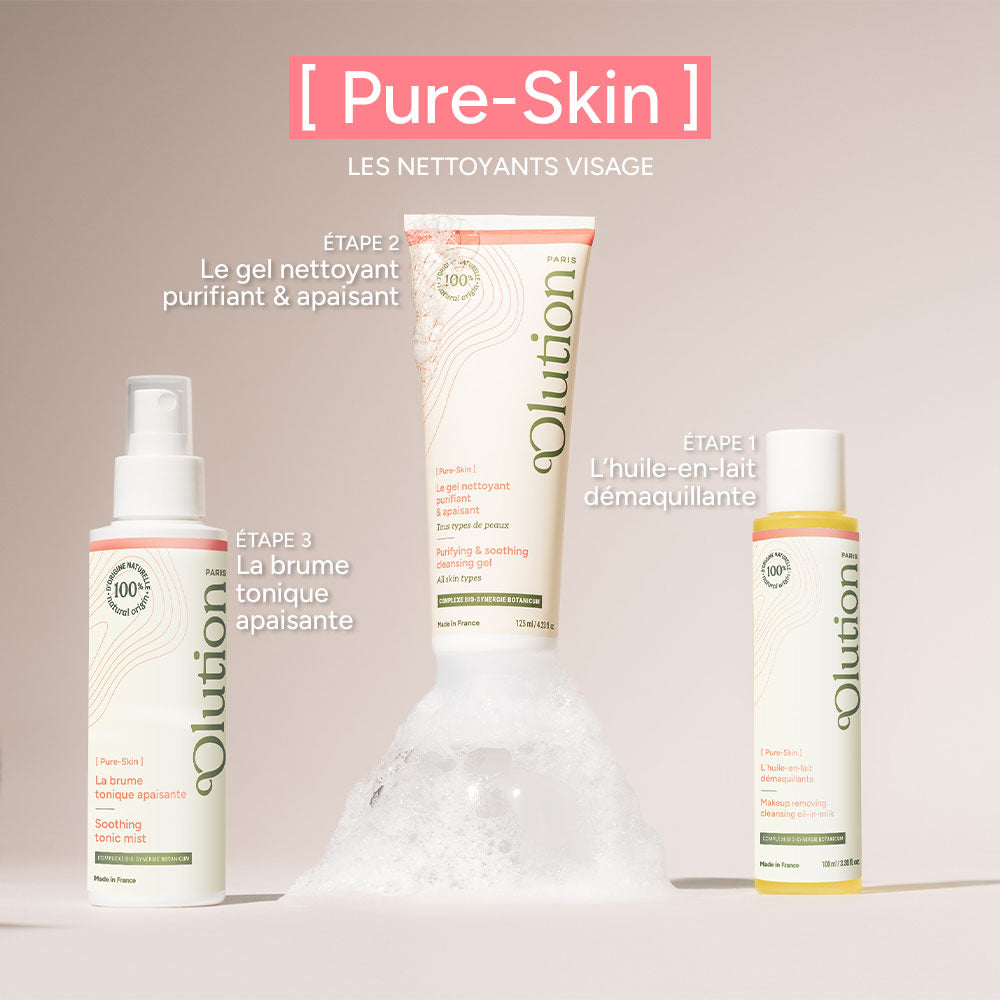 Le gel nettoyant purifiant & apaisant